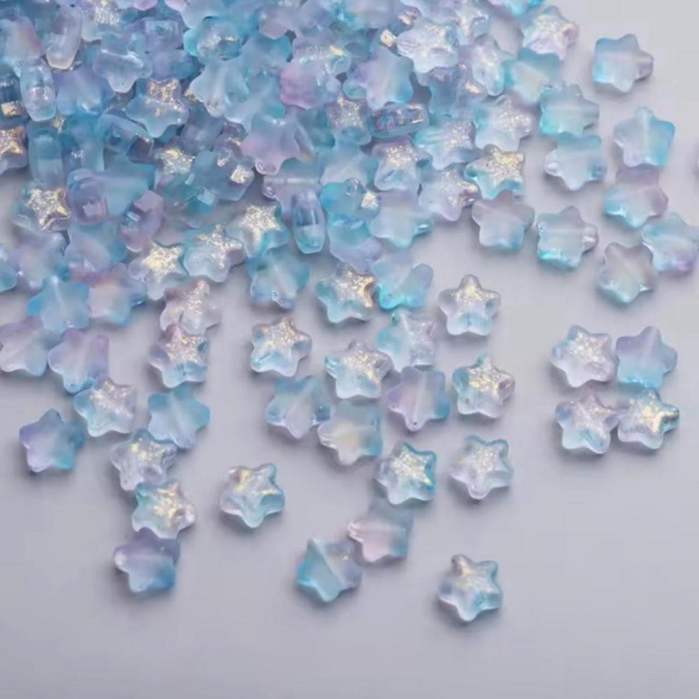 8mm acrylic star beads